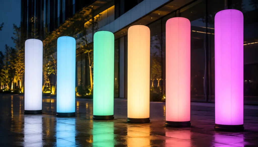 Inflatable Pillar Led Light Advertising Display Air Tube