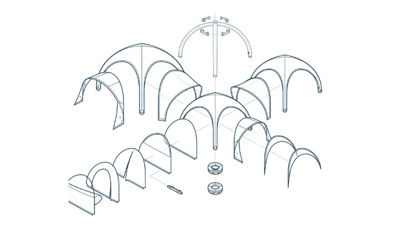 Kcce Connectible Tent