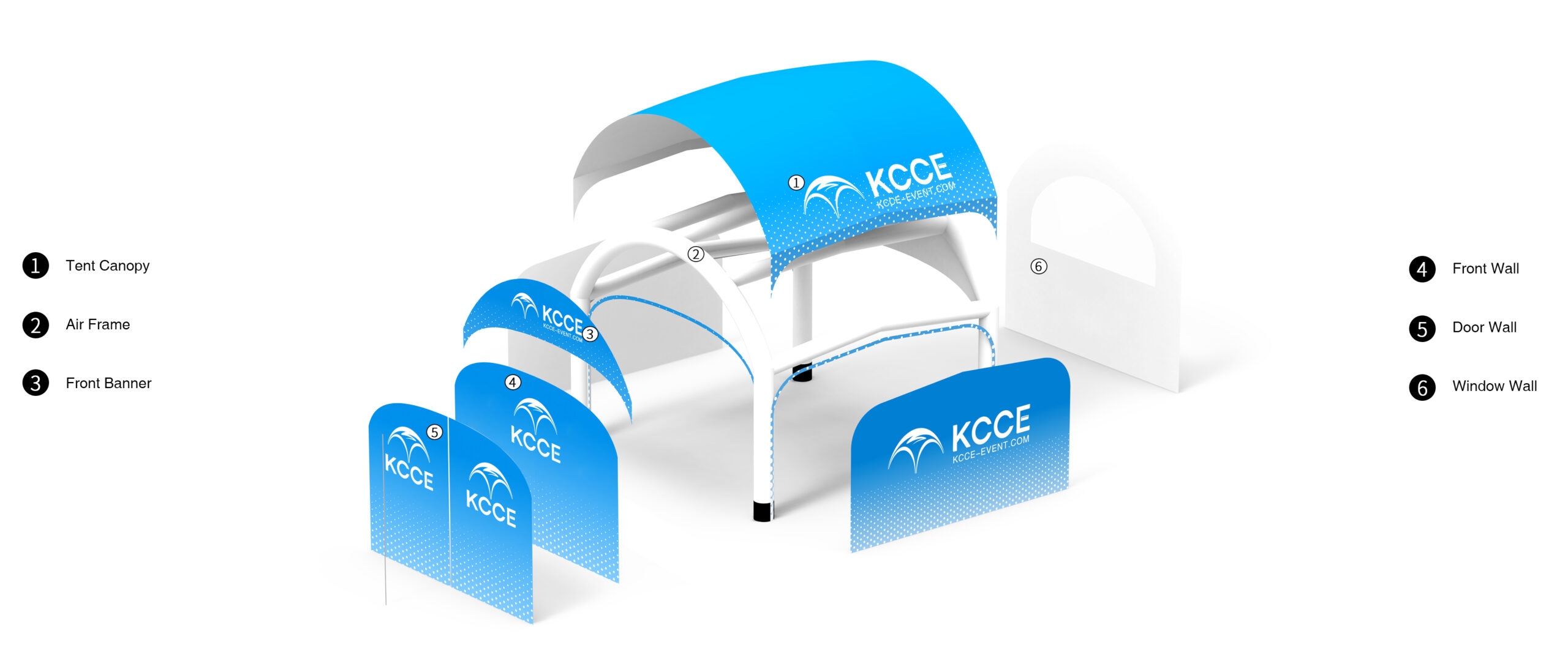 air tent with canopy