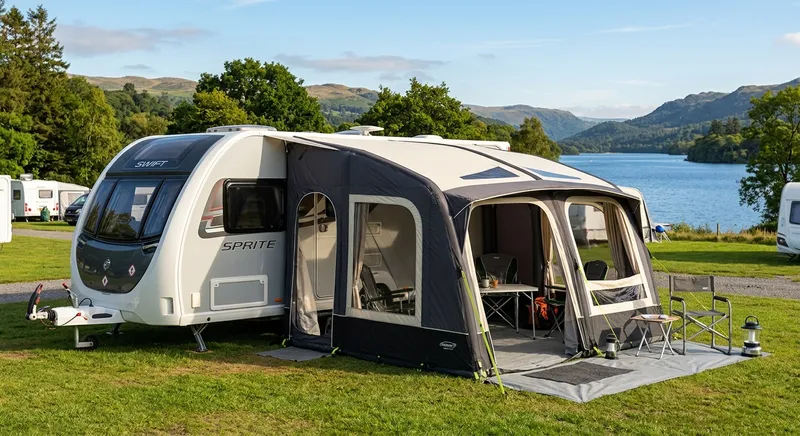 tenda pneumatica con tettoia