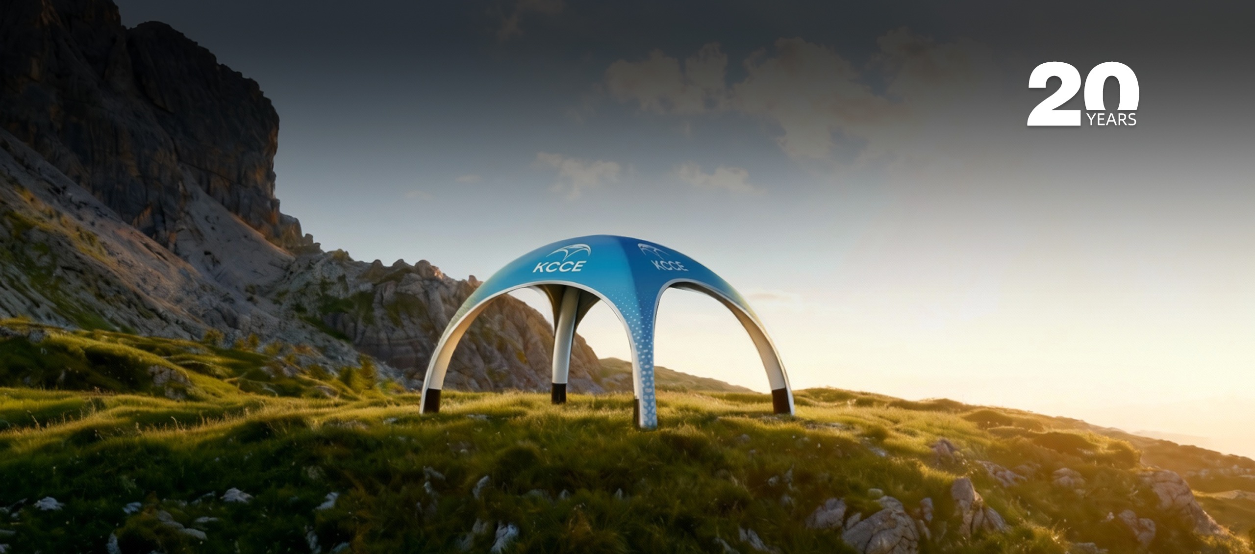 KCCE Inflatable Tent Banner