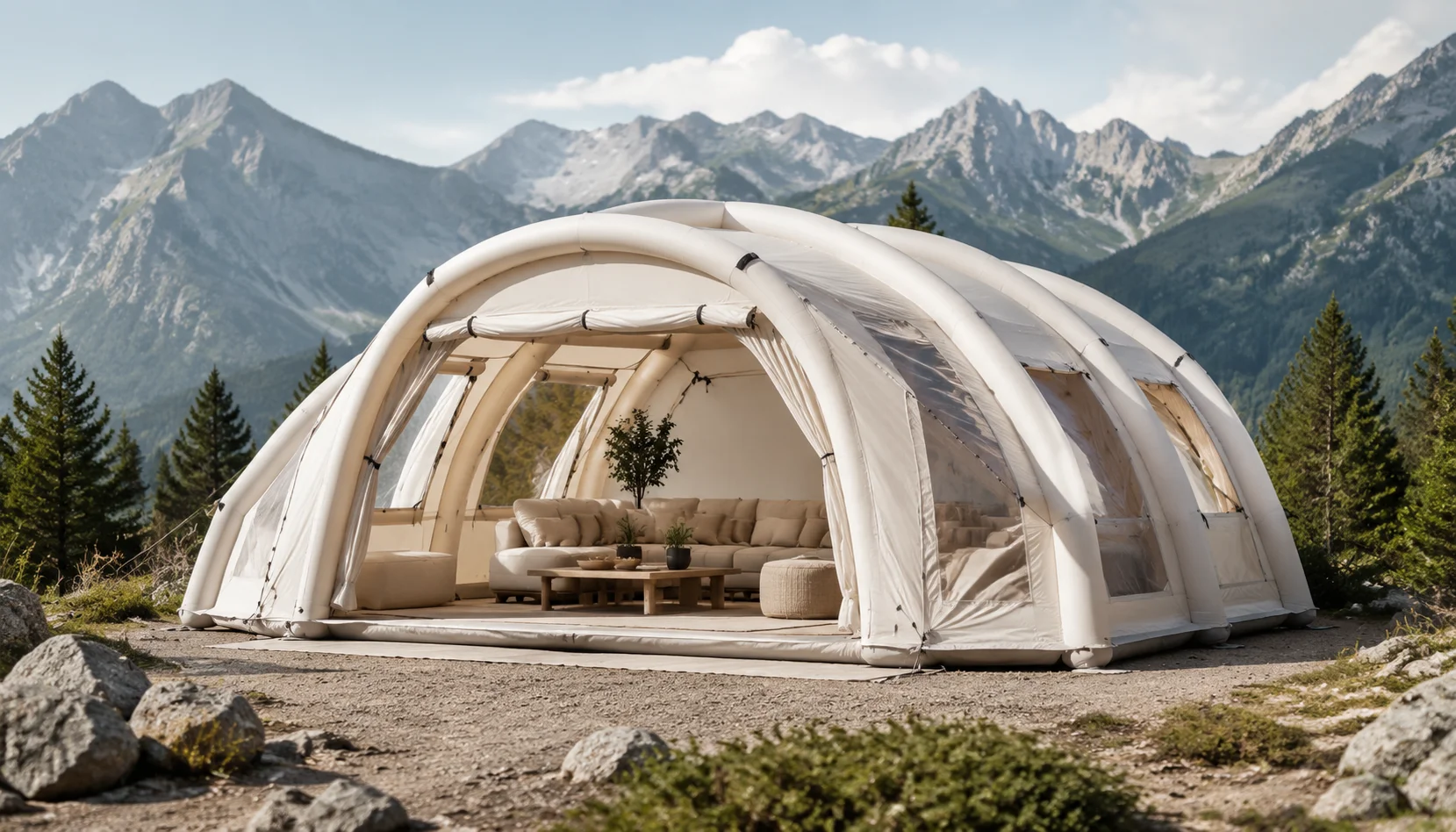 Carpa hinchable a medida