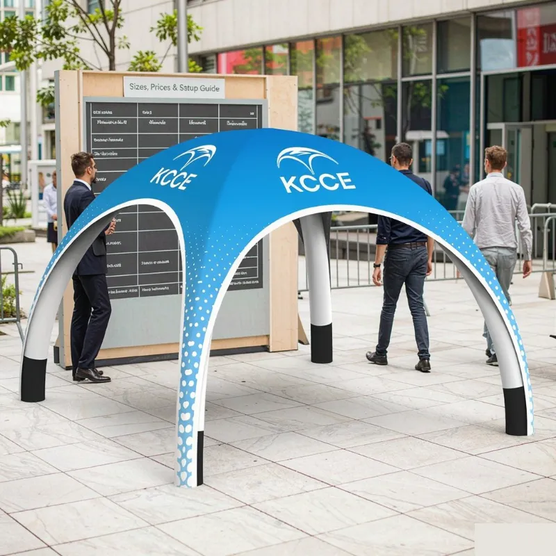 Custom Inflatable Foldable Tents Sizes Prices Setup Guide
